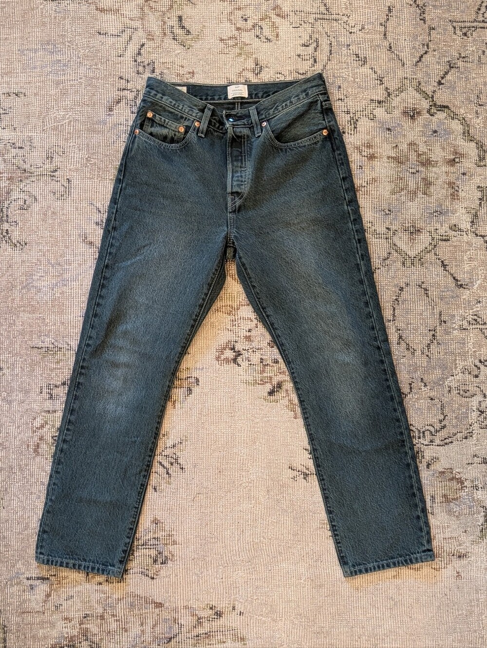 Levi 501 Original Olive Green Jeans